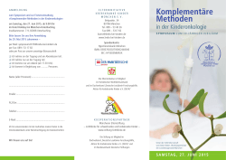 PDF-Flyer zum - Elterninitiative krebskranke Kinder
