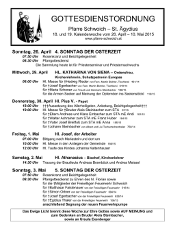 GOTTESDIENSTORDNUNG