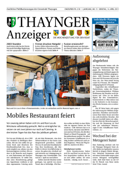 Mobiles Restaurant feiert