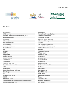 Die Teams - trierer