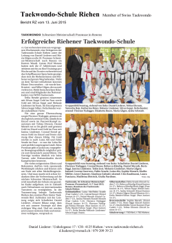 Bericht - Taekwondo