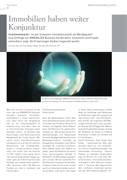 Immobilien haben weiter Konjunktur