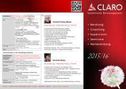 Claro-Flyer/Jahresprogramm für 2015