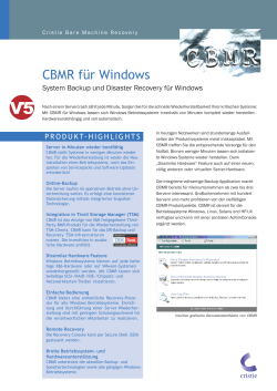 CBMR für Windows - gp