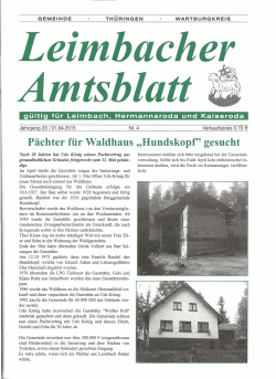 Amtsblatt April 2015