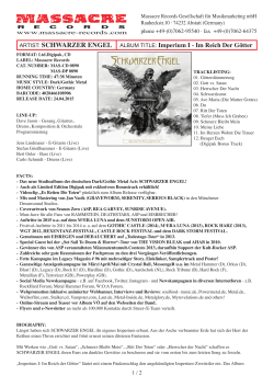 SCHWARZER ENGEL ALBUM TITLE: Imperium I