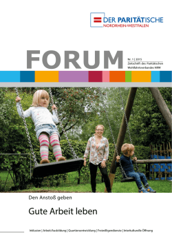 forum 01/2015 - Der Paritätische NRW