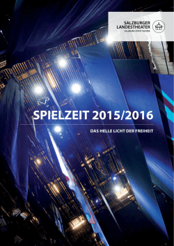 SPIELZEIT 2015/2016 - Salzburger Landestheater