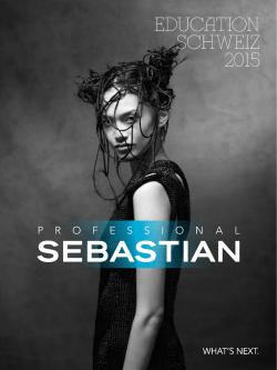 EDUCATION SCHWEIZ 2015 - P&G Salon Professional