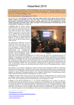 Hasenfest 2015 - Atheisten-Info