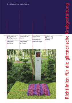 Richtlinien f&uuml;r die g&auml;rtnerische Grabgestaltung