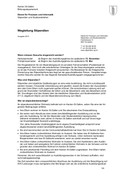 Wegleitung Stipendien (31 kB, PDF) - schule.sg.ch