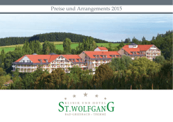 Preise und Arrangements 2015