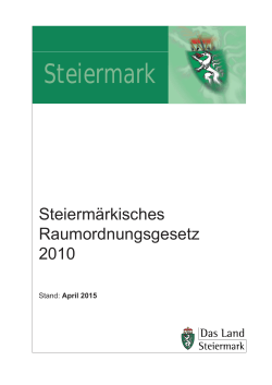 Steiermärkisches Raumordnungsgesetz 2010 – StROG
