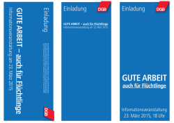 GUTE ARBEIT &ndash; auch f&uuml;r Fl&uuml;chtlinge (PDF, 155 kB )