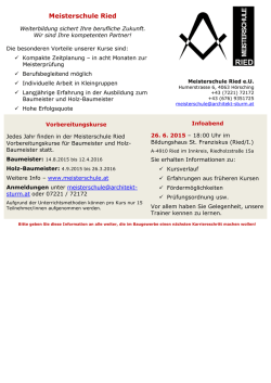 DOWNLOAD Info Blatt - Meisterschule Ried