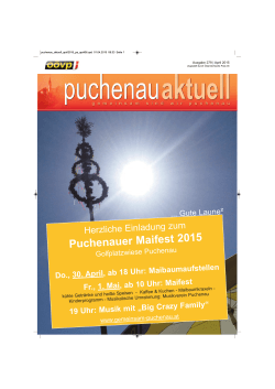 Puchenau Aktuell – Ausgabe-Nr. 279 2015/04