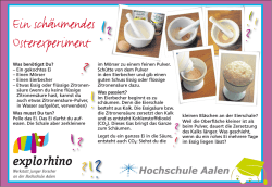 Ein sch&auml;umendes Osterexperiment