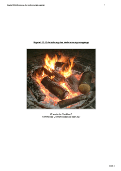 Kapitel 03: Erforschung des Verbrennungsvorgangs
