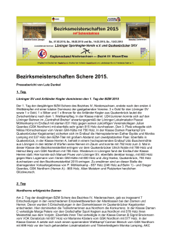 Pressebericht BZM Bezirk Weser-Ems Schere 2015