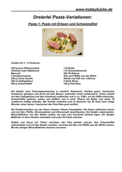 Dreierlei Pasta