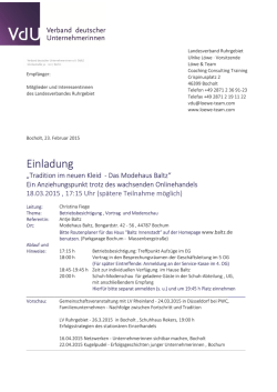 Einladung