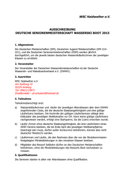Ausschreibung_DSM_2015 - DWWV - Wasserski, Wakeboard und
