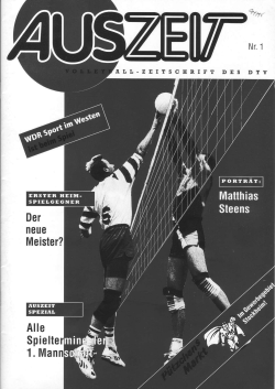 DTV-Auszeit_94-95_Nr._1 - SWD powervolleys D&uuml;ren