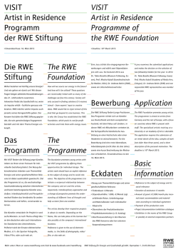 VISIT Flyer - Kunsthochschule Kassel