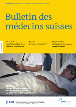 Bulletin des médecins suisses 24/2015
