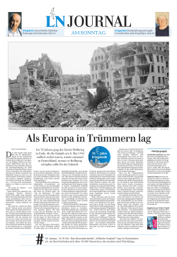 Als Europa in Trümmern lag