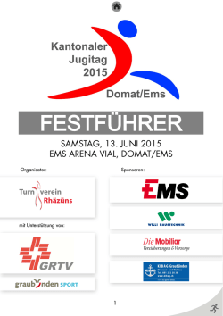 Festf&uuml;hrer Kantonaler Jugitag 2015