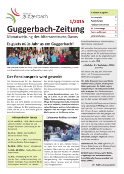 Guggerbachzeitung 01/15