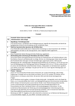 Protokoll der Sitzung vom 24.02.2015 - Bildung.koeln.de