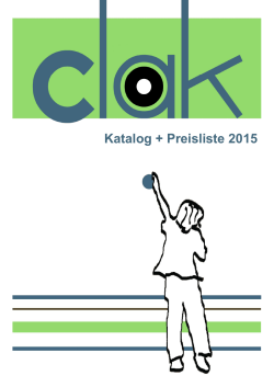 Katalog & Preisliste 2015 - clak