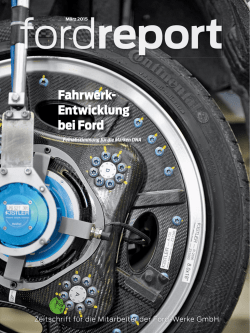 Fahrwerk- Entwicklung bei Ford