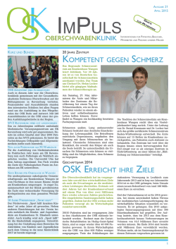 ImPuls April 2015 - Oberschwaben Klinik