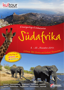 PDF Erlebnisreise Südafrika | Stettler