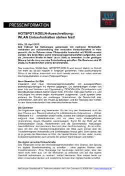 zur Pressemeldung - Stadtwerke Köln GmbH