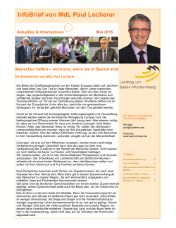 Infobrief Nr. 5/2015