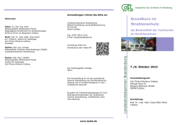 Grundkurs im Strahlenschutz - Landes&auml;rztekammer Brandenburg