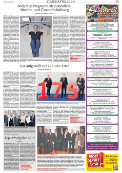 Gut aufgestellt zur 175-Jahr-Feier Body-Key