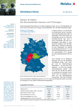 Zahlen & Fakten: Die Bundesländer Hessen und Thüringen
