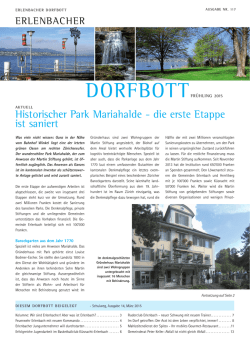 Dorfbott Fr&uuml;hling 2015