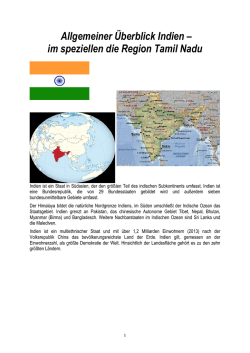 Überblick Tamil Nadu