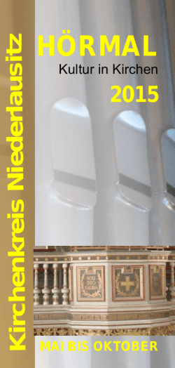 h&ouml;rmal - Kirchenkreis Niederlausitz