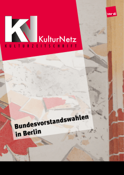 KulturNetz Ausgabe 01/2015