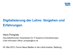 TUM Dig Lehre - Forum Neue Medien in der Lehre Austria