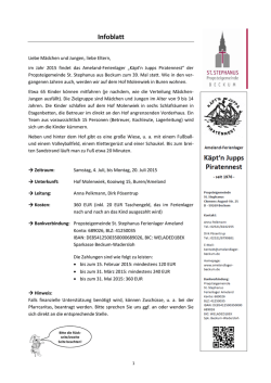 Infoblatt - in K&auml;pt`n Jupps