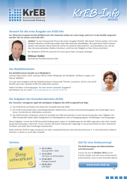 Newsletter 1/2014